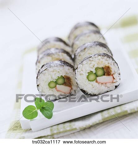 snack, food, dish, Kimbap, closeup View Large Photo Image Stock Photo - snack, food, dish, Kimbap, closeup. Fotosearch