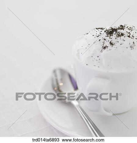 object, beverage, drink, coffee, Cappuccino, coffee cup, plate View Large Photo Image Stock Image - object, beverage, drink, coffee, Cappuccino, coffee cup, plate. Fotosearch