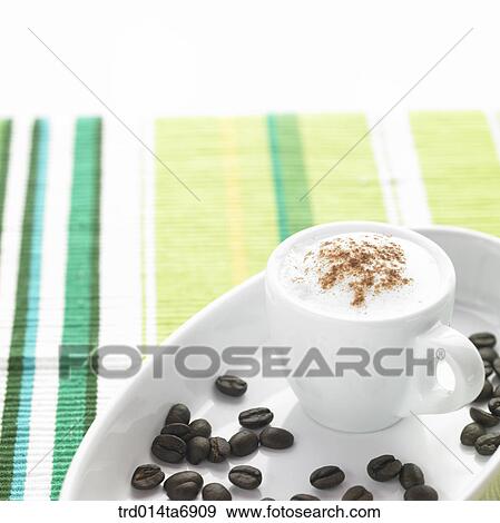 table, beverage, drink, coffee, Cappuccino, coffee cup, plate View Large Photo Image Stock Photo - table, beverage, drink, coffee, Cappuccino, coffee cup, plate. Fotosearch
