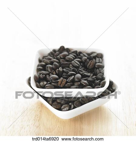 Stock Image - table, plate, beverage, drink, coffee, coffee, fruit. Fotosearch