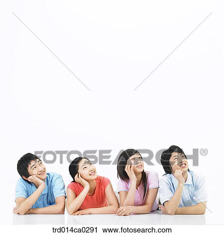 Stock Image - high school student, education, boy, object, Asian. Fotosearch