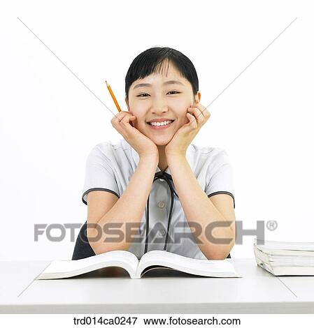 high school student, school uniform, education, object, Asian, smile View Large Photo Image Stock Photo - high school student, school uniform, education, object, Asian, smile. Fotosearch