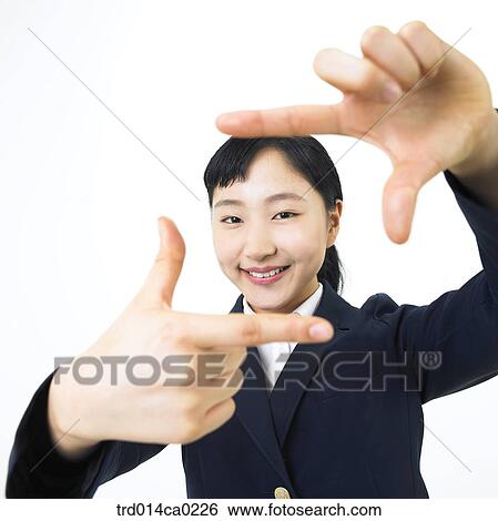 high school student, school uniform, education, object, Asian, smile View Large Photo Image Stock Photograph - high school student, school uniform, education, object, Asian, smile. Fotosearch