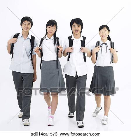 person, Asian, Korean, teenager, high school student, student, school uniform View Large Photo Image Stock Image - person, Asian, Korean, teenager, high school student, student, school uniform. Fotosearch