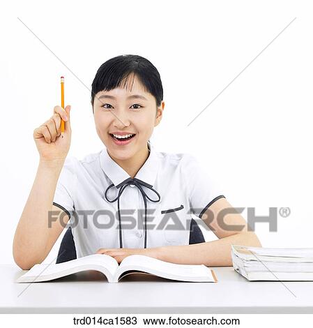 person, Asian, Korean, teenager, high school student, student, school uniform View Large Photo Image Stock Image - person, Asian, Korean, teenager, high school student, student, school uniform. Fotosearch