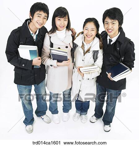 person, Asian, Korean, teenager, high school student, student, object View Large Photo Image Stock Image - person, Asian, Korean, teenager, high school student, student, object. Fotosearch