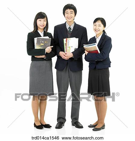 person, Asian, Korean, teenager, high school student, student, school uniform View Large Photo Image Stock Photograph - person, Asian, Korean, teenager, high school student, student, school uniform. Fotosearch
