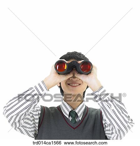 Stock Photograph - person, Asian, Korean, teenager, high school student, student, school uniform. Fotosearch