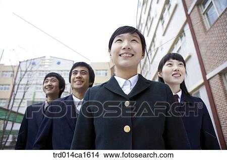 person, Asian, Korean, teenager, high school student, student, school View Large Photo Image Picture - person, Asian, Korean, teenager, high school student, student, school. Fotosearch