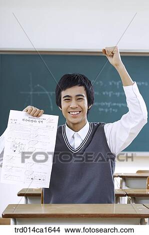 person, Asian, Korean, teenager, high school student, student, school View Large Photo Image Picture - person, Asian, Korean, teenager, high school student, student, school. Fotosearch