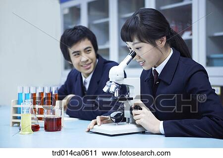 science, lab, observation, school uniform, classroom, education View Large Photo Image Stock Image - science, lab, observation, school uniform, classroom, education. Fotosearch