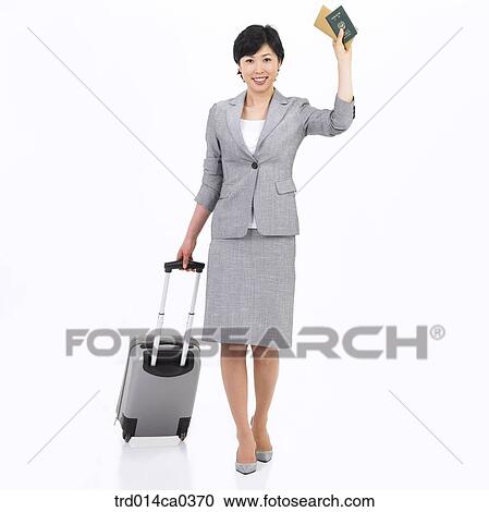 businesswoman, object, business, smile, Asian, airport View Large Photo Image Stock Image - businesswoman, object, business, smile, Asian, airport. Fotosearch