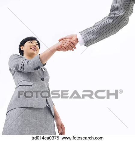 Stock Photography - object, Asian, low angle, smile, business, businessman. Fotosearch