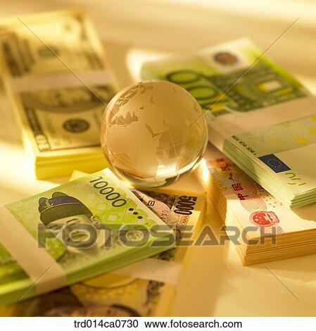 economy, dollar, money, new note, euro, globe View Large Photo Image Stock Image - economy, dollar, money, new note, euro, globe. Fotosearch