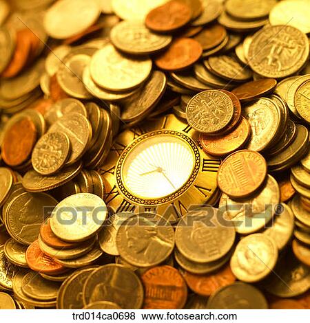 economy, money, coin, clock, concept View Large Photo Image Stock Photo - economy, money, coin, clock, concept. Fotosearch