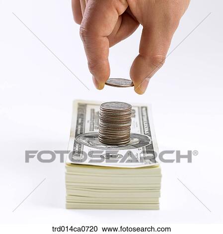 economy, object, dollar, money, coin, holding, person View Large Photo Image Stock Image - economy, object, dollar, money, coin, holding, person. Fotosearch