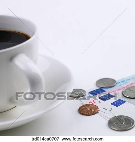economy, object, money, coin, euro, bill, coffee View Large Photo Image Stock Photo - economy, object, money, coin, euro, bill, coffee. Fotosearch