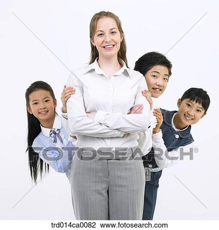 Stock Image - boy, object, Asian, white man, person. Fotosearch