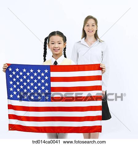 education, national flag, object, Asian, American national flag, smile View Large Photo Image Stock Image - education, national flag, object, Asian, American national flag, smile. Fotosearch