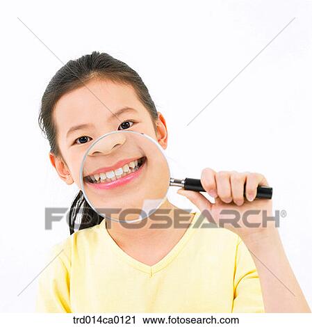 education, object, magnifier, Asian, smile, person View Large Photo Image Stock Image - education, object, magnifier, Asian, smile, person. Fotosearch