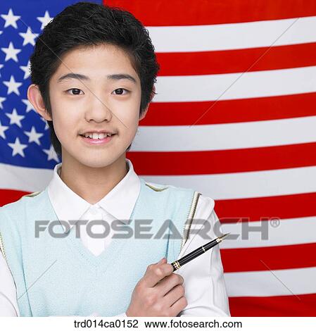 national flag, boy, object, Asian, fountain pen View Large Photo Image Stock Image - national flag, boy, object, Asian, fountain pen. Fotosearch