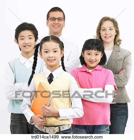 Stock Photo - person, Westerner, Asian, boy, woman, object. Fotosearch