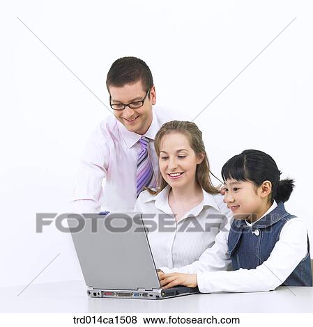 Stock Photo - person, Westerner, Asian, boy, woman. Fotosearch