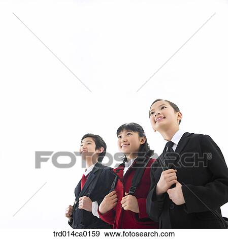 Stock Photo - school uniform, education, boy, object, Asian. Fotosearch
