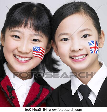 school uniform, education, national flag, object, Asian, smile View Large Photo Image Picture - school uniform, education, national flag, object, Asian, smile. Fotosearch