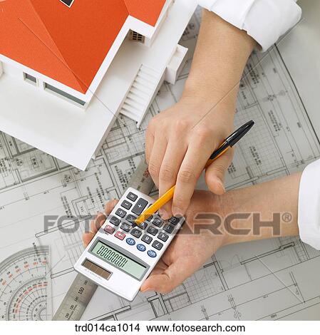 house, house, model, calculator, pen, hand, plan View Large Photo Image Picture - house, house, model, calculator, pen, hand, plan. Fotosearch