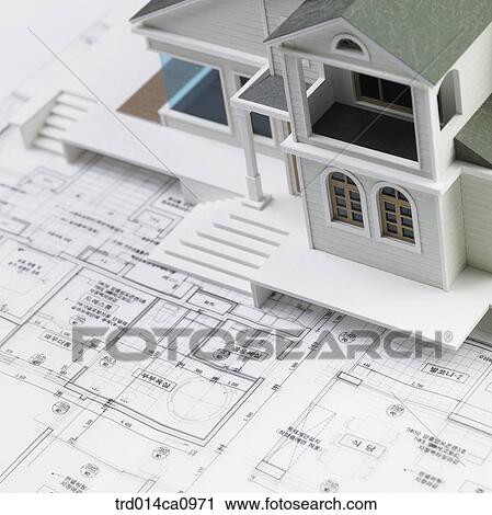 house, house, model, plan, draft, concept, real estate View Large Photo Image Stock Image - house, house, model, plan, draft, concept, real estate. Fotosearch