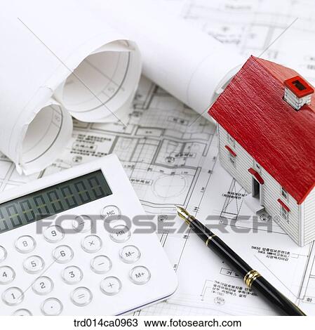 house, model house, house, model, plan, draft, calculator View Large Photo Image Stock Image - house, model house, house, model, plan, draft, calculator. Fotosearch