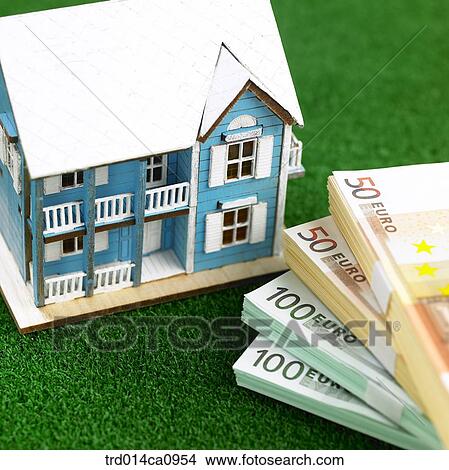 object, house, model house, house, model, money, bill View Large Photo Image Picture - object, house, model house, house, model, money, bill. Fotosearch