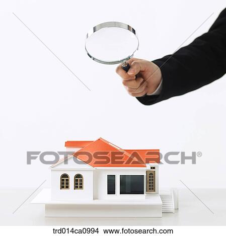 object, house, model house, house, model, hand, magnifier View Large Photo Image Picture - object, house, model house, house, model, hand, magnifier. Fotosearch