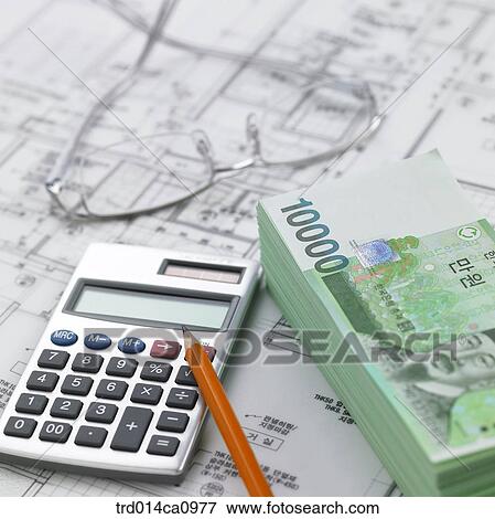 plan, draft, calculator, pencil, glasses, money, bill View Large Photo Image Stock Photo - plan, draft, calculator, pencil, glasses, money, bill. Fotosearch