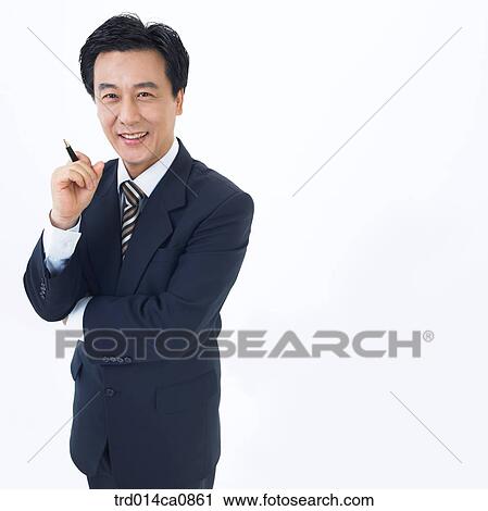 Stock Image - person, Asian, middle age, boy, Korean. Fotosearch