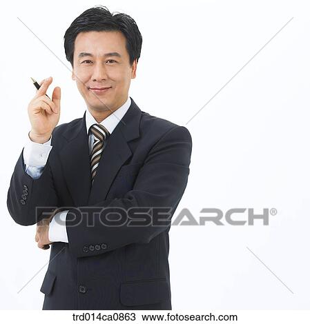 Stock Image - person, Asian, middle age, boy, Korean. Fotosearch