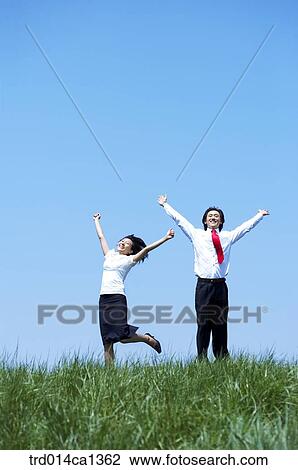Stock Image - person, Asian, boy, woman, outdoor. Fotosearch