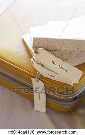 Stock Photograph - bag, suitcase, label, tag, album, book. Fotosearch