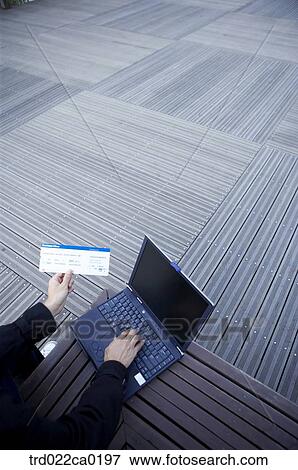 hand, hands, laptopcomputer, ticket, travel, trip, journey View Large Photo Image Stock Photo - hand, hands, laptopcomputer, ticket, travel, trip, journey. Fotosearch