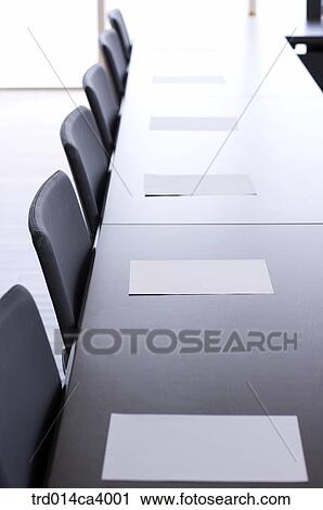 Stock Image - company, office, corporation, conferenceroom, table, chair, indoor. Fotosearch