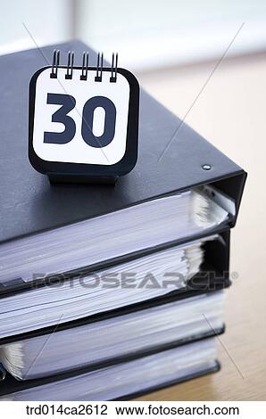 Stock Image - severalthings, indoor, stilllife, file, documents, papers, callendar. Fotosearch