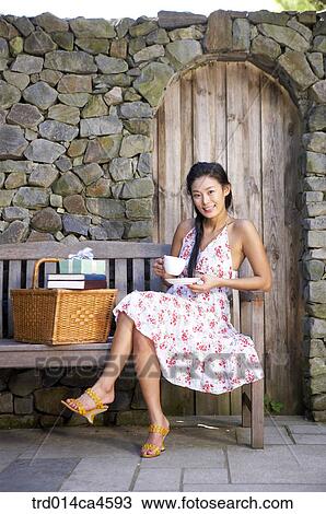 Stock Image - person, people, oriental, orientals, orientalpeople, korean, woman. Fotosearch