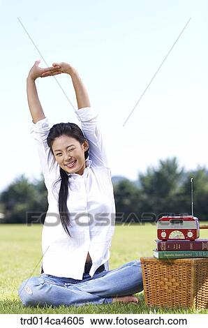 Stock Photography - person, people, oriental, orientals, orientalpeople, korean, woman. Fotosearch