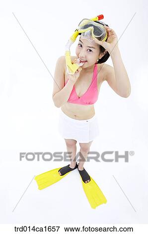 Stock Photo - person, people, oriental, orientals, orientalpeople, korean, woman. Fotosearch