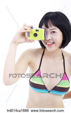 Stock Photograph - person, people, oriental, orientals, orientalpeople, korean, woman. Fotosearch