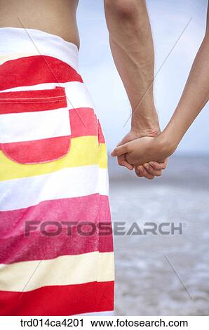 Stock Image - sea, stripe, stripe, figure, design, graspinganother'shand, couple. Fotosearch
