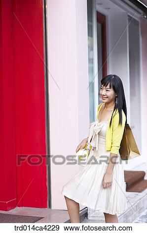 red, smile, laugh, laughter, shoppingbag, shopping, bag View Large Photo Image Stock Photo - red, smile, laugh, laughter, shoppingbag, shopping, bag. Fotosearch