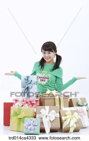 smile, laugh, laughter, bust, present, gift, packing View Large Photo Image Stock Image - smile, laugh, laughter, bust, present, gift, packing. Fotosearch