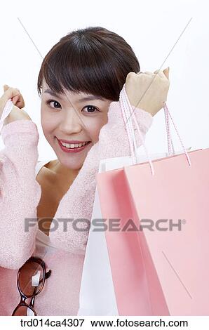 smile, laugh, laughter, shopping, sunglasses, bust, object View Large Photo Image Stock Photo - smile, laugh, laughter, shopping, sunglasses, bust, object. Fotosearch